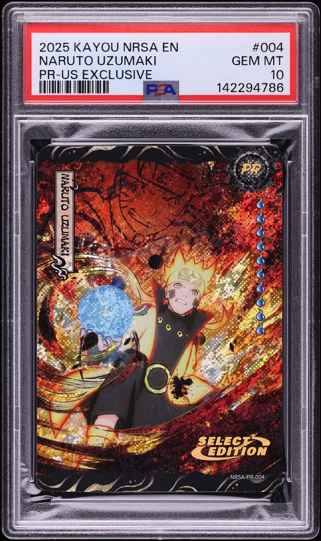 2025 Naruto Kayou Us Exclusive Naruto Uzumaki /99 #004 PSA 10 GEM
