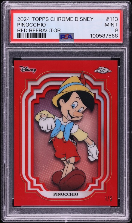 2025 Disney Lorcana Reign Of Jafar Legendary Cold Foil Pinocchio Strings  Attached #61 CGC 10 on Fanatics Collect