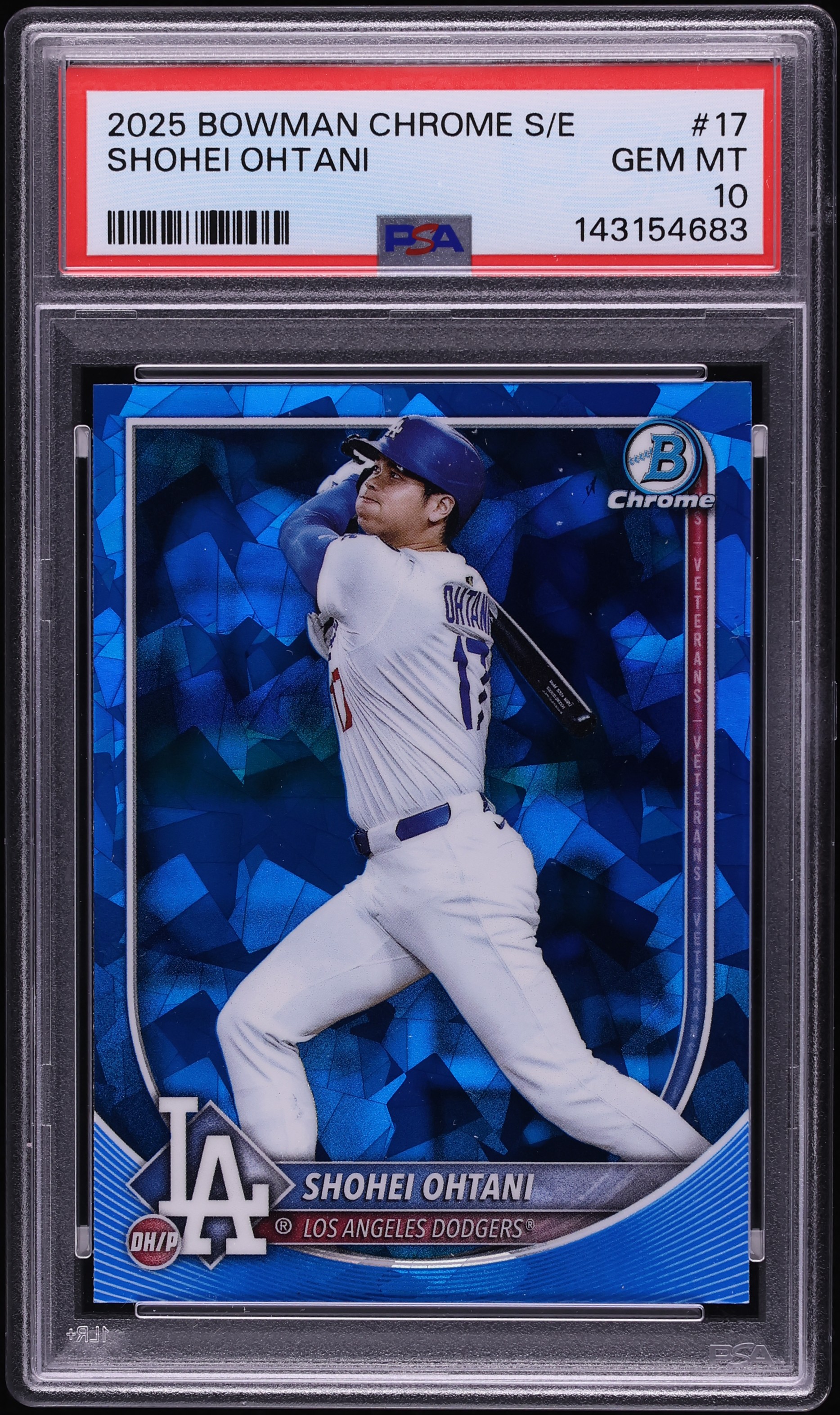2025 Bowman Chrome Sapphire Edition Shohei Ohtani #17 PSA 10 GEM