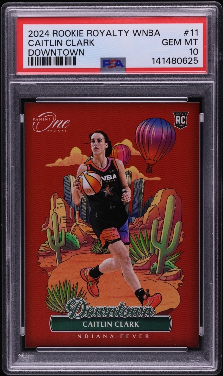 2024 Panini One And One Royalty WNBA Downtown Caitlin Clark ROOKIE #11 PSA 10 GEM MINT