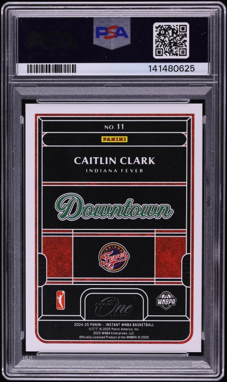 2024 Panini One And One Royalty WNBA Downtown Caitlin Clark ROOKIE #11 PSA 10 GEM MINT