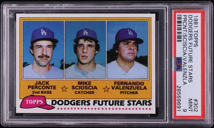 1981 Topps Fernando Valenzuela ROOKIE PSA 9 MINT