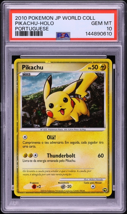 2010 Pokemon Spanish World Collection Holo Pikachu PSA 10 GEM MINT