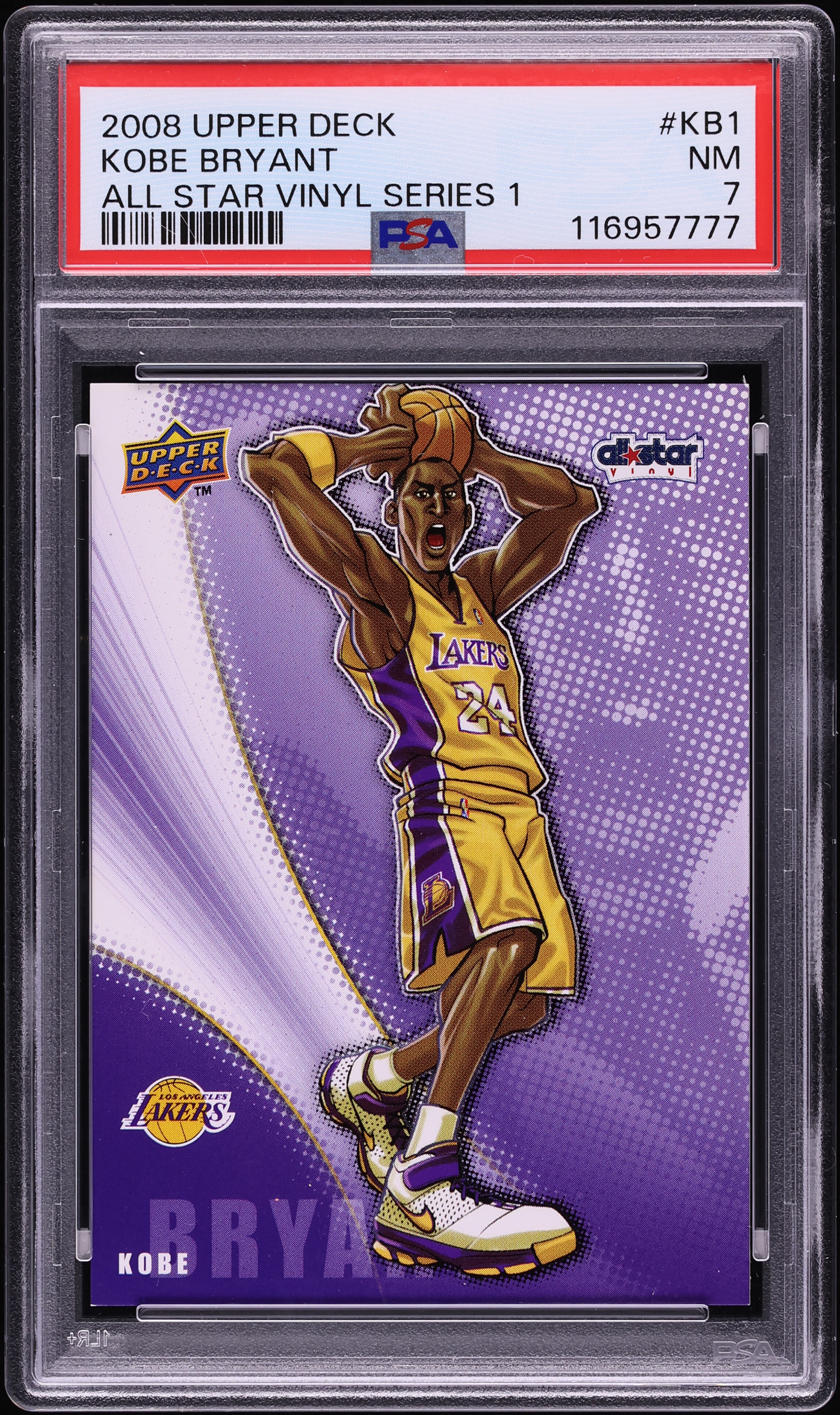 2008 Upper Deck All Star Vinyl Series 1 Kobe Bryant #KB1 PSA 7