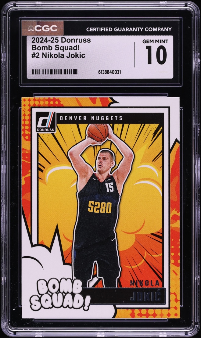 2024 Donruss Bomb Squad! Nikola Jokic #2 CGC 10 GEM MINT
