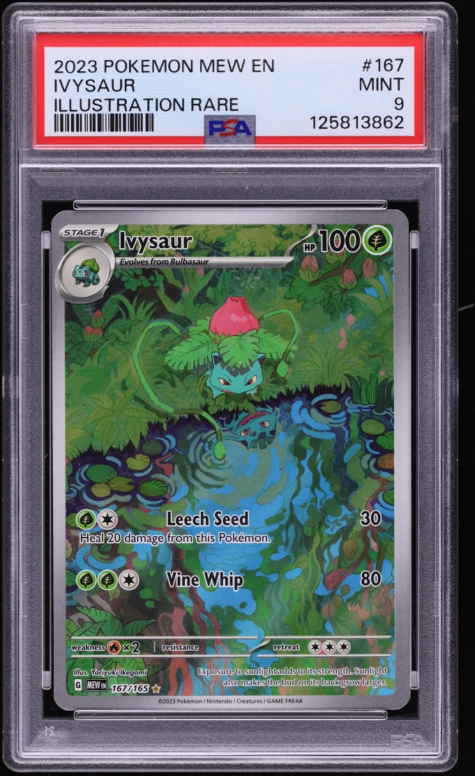 2023 Pokemon Scarlet & Violet 151 IR Ivysaur #167 PSA 9 MINT