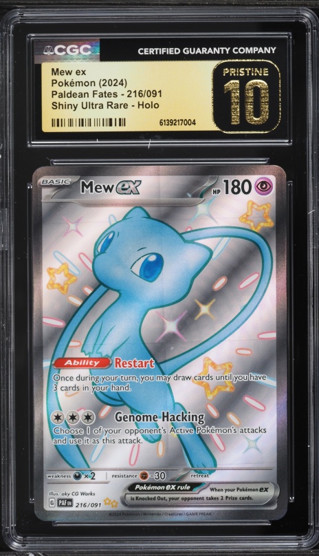 2024 Pokemon SV Paldean Fates Full Art Shiny Mew ex #216 PSA 8 NM-MT on  Fanatics Collect