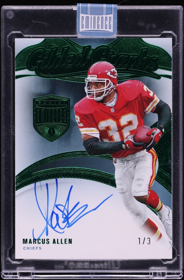 2024 Panini Eminence Gilded Graphs Emerald Marcus Allen AUTO 1/3 #GG-MAN