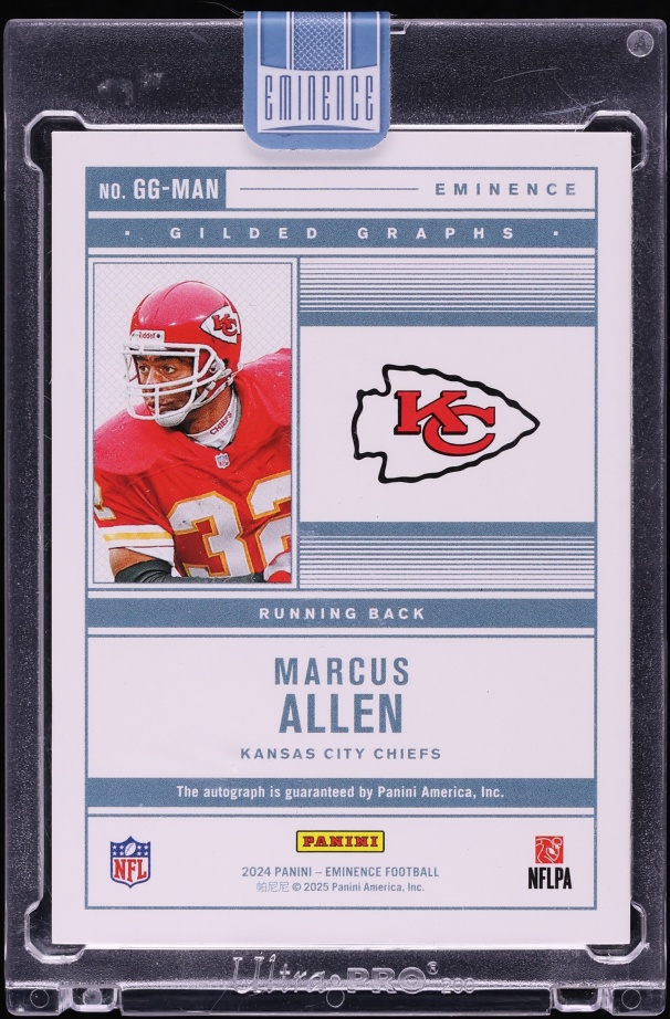 2024 Panini Eminence Gilded Graphs Emerald Marcus Allen AUTO 1/3 #GG-MAN