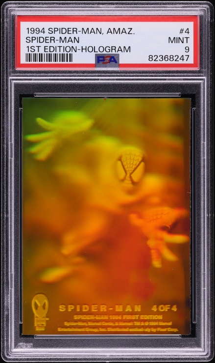 1994 Marvel Masterpieces Holofoil Gold Spider-Man #8 PSA 9 MINT on Fanatics  Collect
