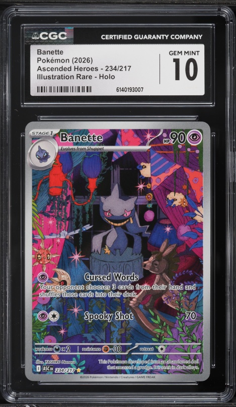 2026 Pokemon Mega Evolution Ascended Heroes IR Banette #234 CGC 10 GEM MINT