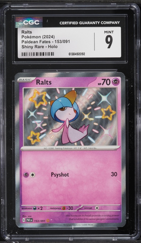 2019 Pokemon Sun & Moon Hidden Fates Shiny Vault Holo Ralts #SV34 CGC 10  GEM MINT on Fanatics Collect