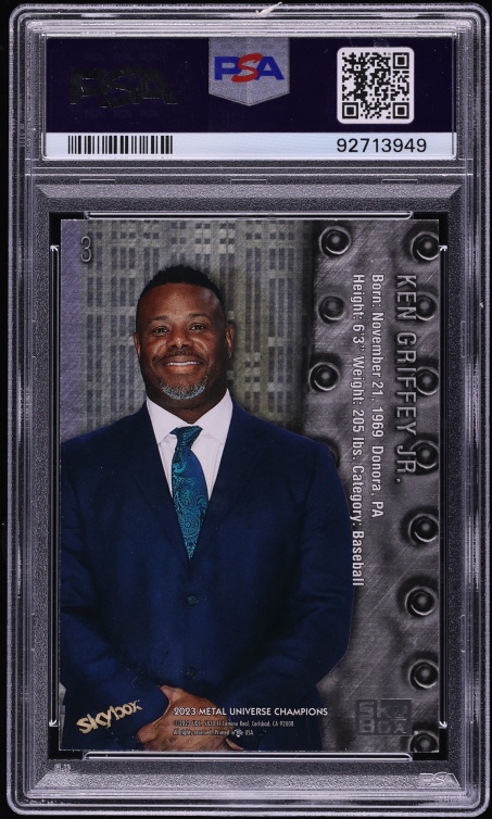 2023 Metal Universe Champions '98 Retro Master Precious Metal Gems Ken Griffey Jr. 1/1 #3 PSA 8