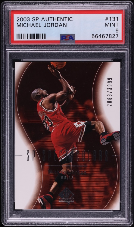 2003 SP Authentic Michael Jordan /3999 #131 PSA 9 MINT