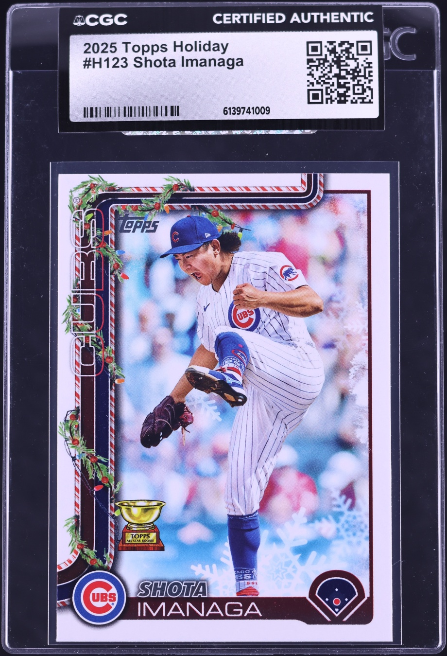 2025 Topps Holiday Shota Imanaga #H123 CGC AUTH
