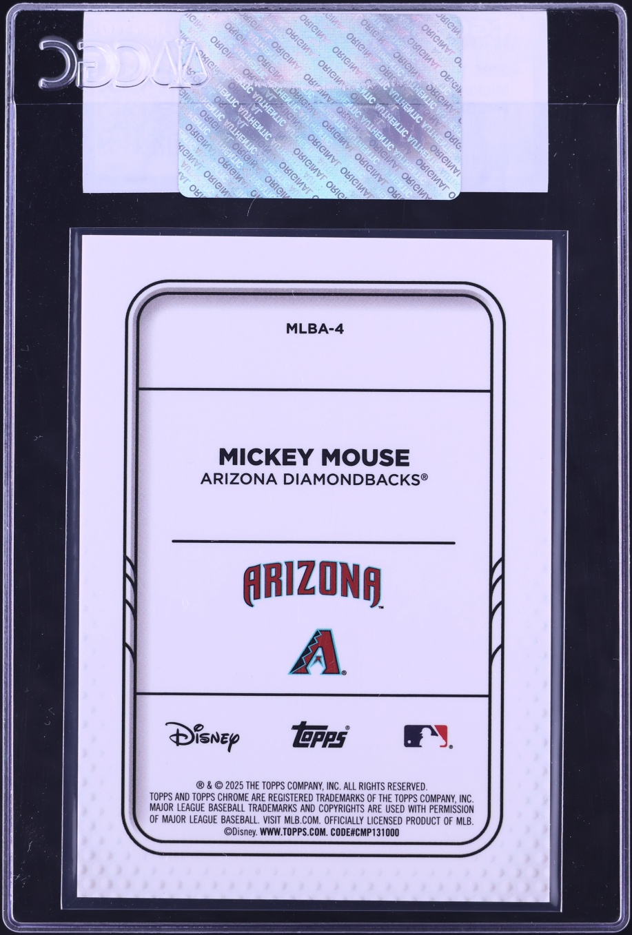 2025 Topps Chrome Update Sapphire Mickey & Friends Mickey Mouse