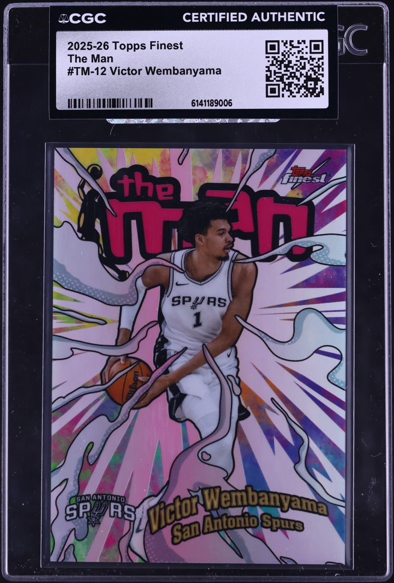 2025 Finest The Man Victor Wembanyama #TM-12 CGC AUTH