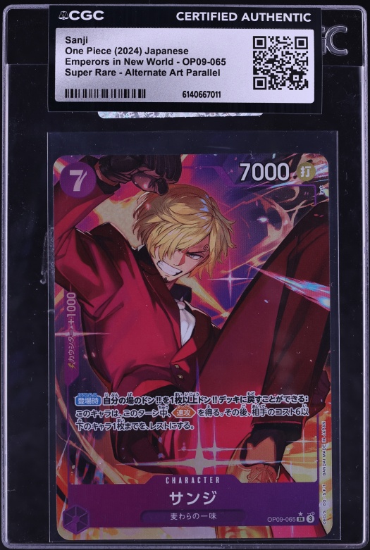 2024 One Piece Bandai Games Fest Sanji #OP03-102 CGC 10 GEM MINT