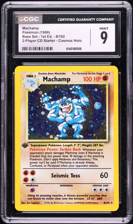 1st edition pokemon cards machamp MACHAMP 1ST EDITION SHADOWLESS PSA 8 – Derpy Cards
