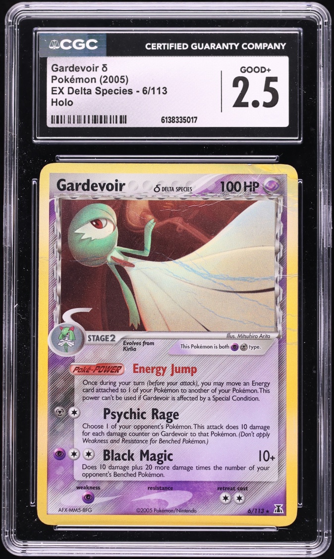2005 Pokemon EX Delta Species Holo Gardevoir #6 CGC 2.5 GD+