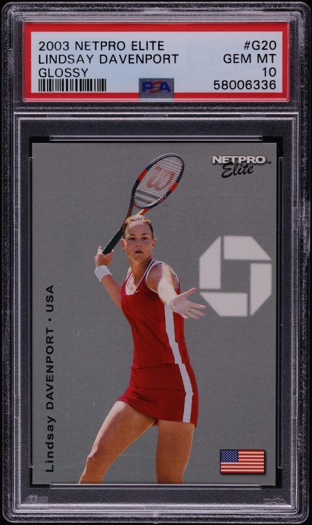 2003 Netpro Elite Glossy Lindsay Davenport /100 #G20 PSA 10 GEM MINT