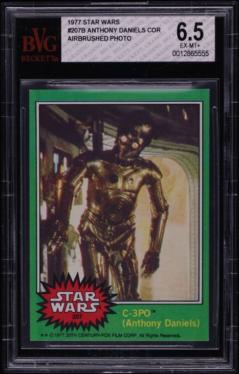 1977 Star Wars C-3PO Anthony Daniels AIRBRUSHED PHOTO #207B BVG 6.5 EXMT+