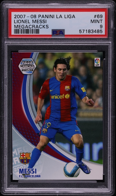 2007 Panini LaLiga Mega Cracks Lionel Messi #69 PSA 9 MINT