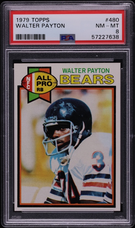 1979 Topps Walter Payton ALL PRO #480 PSA 8 NM-MT