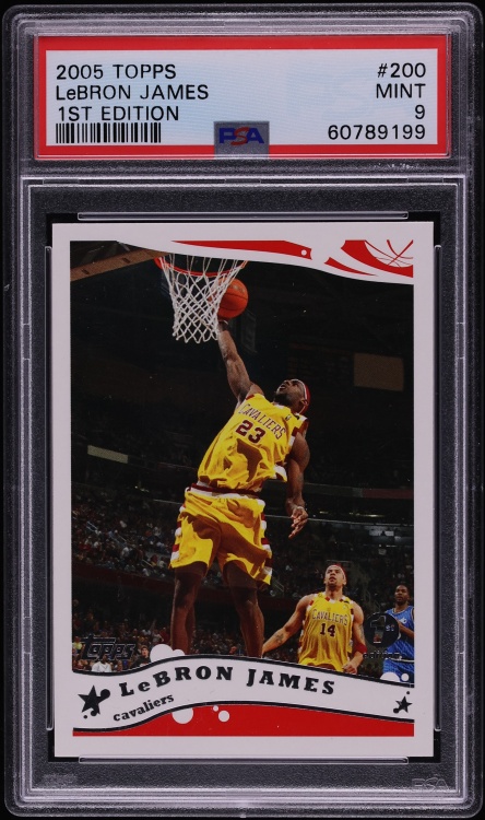 2005 Topps 1st Edition LeBron James #200 PSA 9 MINT