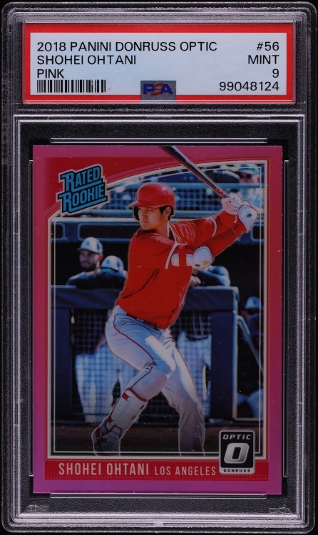 2018 Donruss Optic Pink Shohei Ohtani ROOKIE #56 PSA 9 MINT