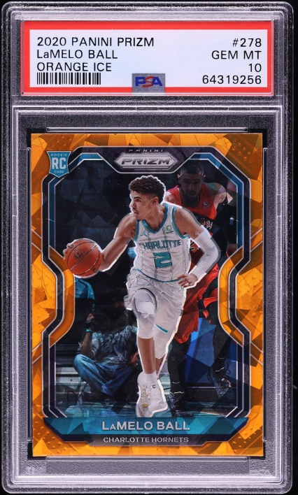 LaMelo Ball Rookie Card 2020-21 Panini Prizm #278 PSA 10 on