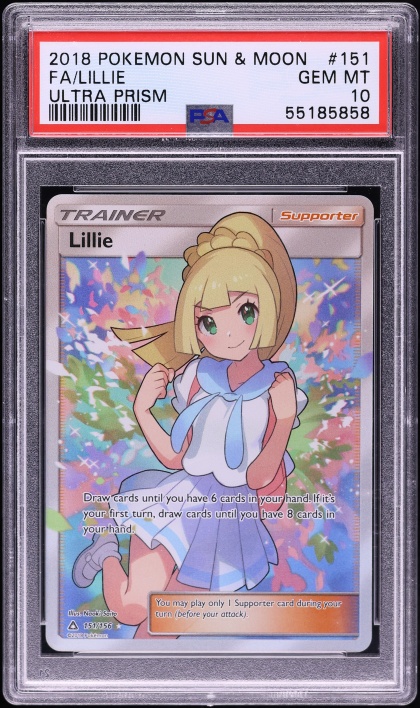 2018 Pokemon Sun & Moon Ultra Prism Full Art Lillie #151 PSA 10 GEM MINT