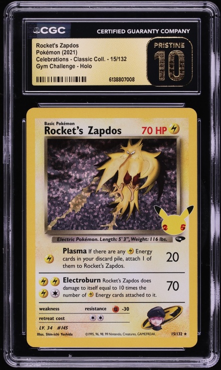 2021 Pokemon Japanese 25th Anniversary Promo Holo Rocket's Zapdos