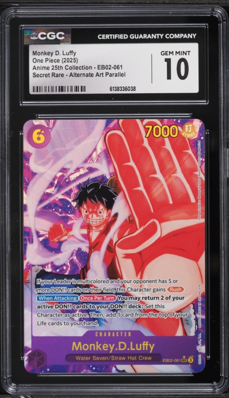 2024 One Piece Japanese The Best Monkey D. Luffy SEC #OP05-119 CGC