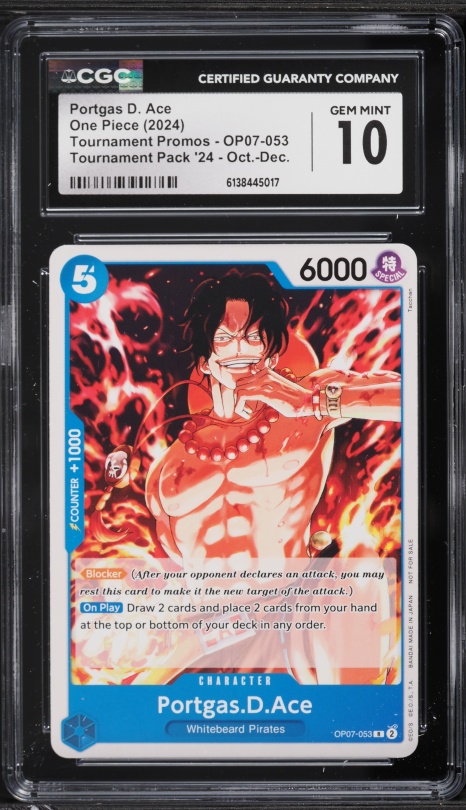 2024 One Piece Japanese Premium Best Selection Portgas D. Ace #P