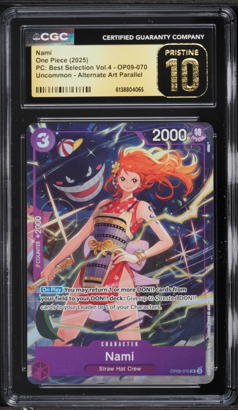 2025 One Piece Japanese Promo Mini Tin Pack Vol.2 Nami #P-112 CGC