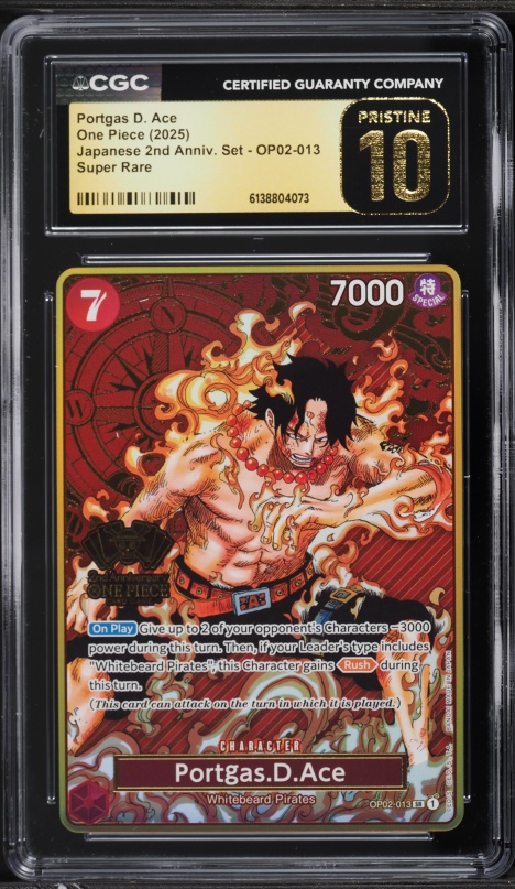 2025 One Piece Japanese 3rd Anniversary Set SR Portgas D. Ace