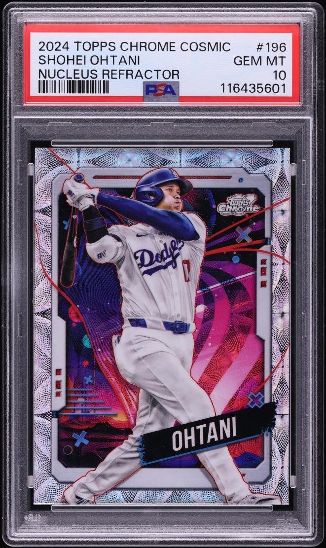 2024 Topps Chrome Cosmic Nucleus Refractor Shohei Ohtani #196 PSA 10 GEM MINT