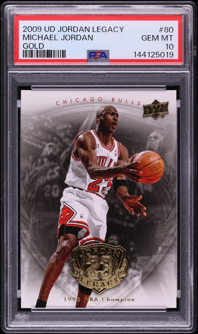 2009 Upper Deck Jordan Legacy Gold Michael Jordan #80 PSA 10 GEM MINT