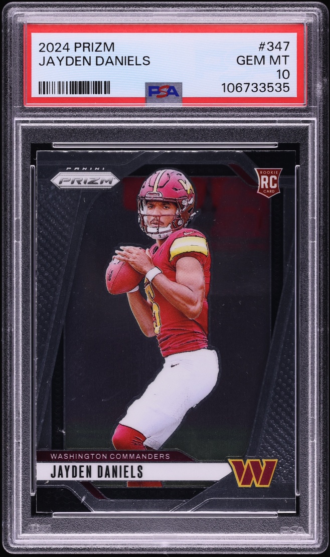 2024 Panini Prizm Jayden Daniels ROOKIE #347 PSA 10 GEM MINT