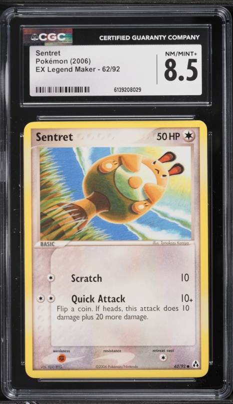 2007 Pokemon Japanese Diamond & Pearl Shining Darkness 1st Edition Sentret CGC 9 MINT on Fanatics Collect 2007 Pokemon Japanese Diamond & Pearl Shining Darkness 1st Edition Sentret CGC 9 MINT on Fanatics Collect