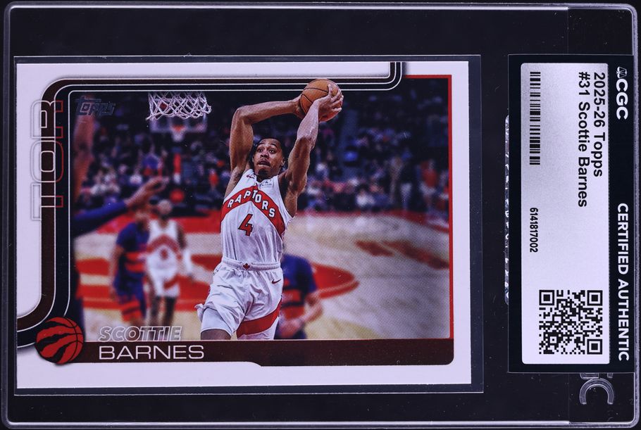 2024 Panini Prizm Black Mojo Scottie Barnes /25 #65 CGC AUTH on
