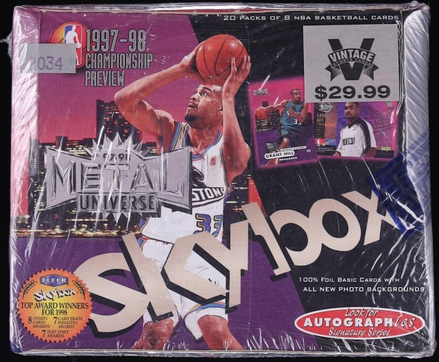 1997 Skybox EX-2001 Basketball Factory Sealed Hobby Box - 24ct