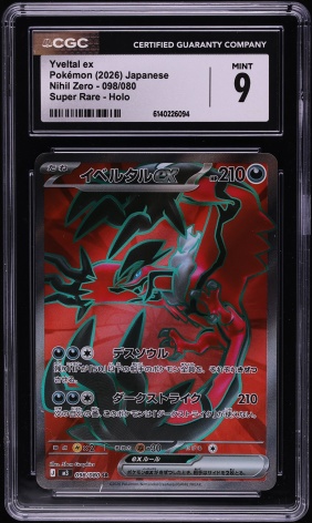 2026 Pokemon Japanese Nihil Zero Full Art Yveltal ex #098 CGC 9 MINT on  Fanatics Collect