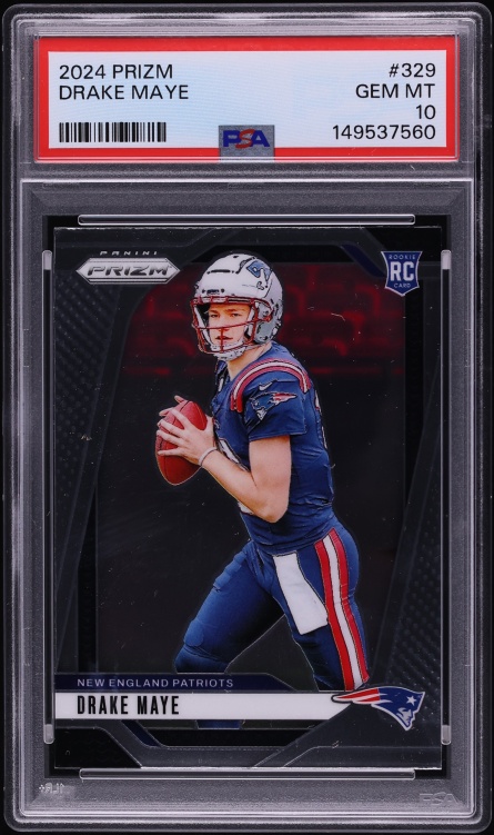 2024 Panini Prizm Drake Maye ROOKIE #329 PSA 10 GEM MINT