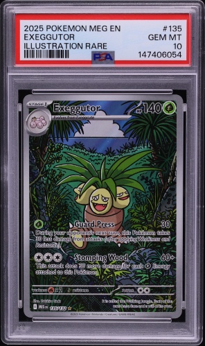2025 Pokemon Mega Evolution IR Exeggutor #135 PSA 10 GEM MINT