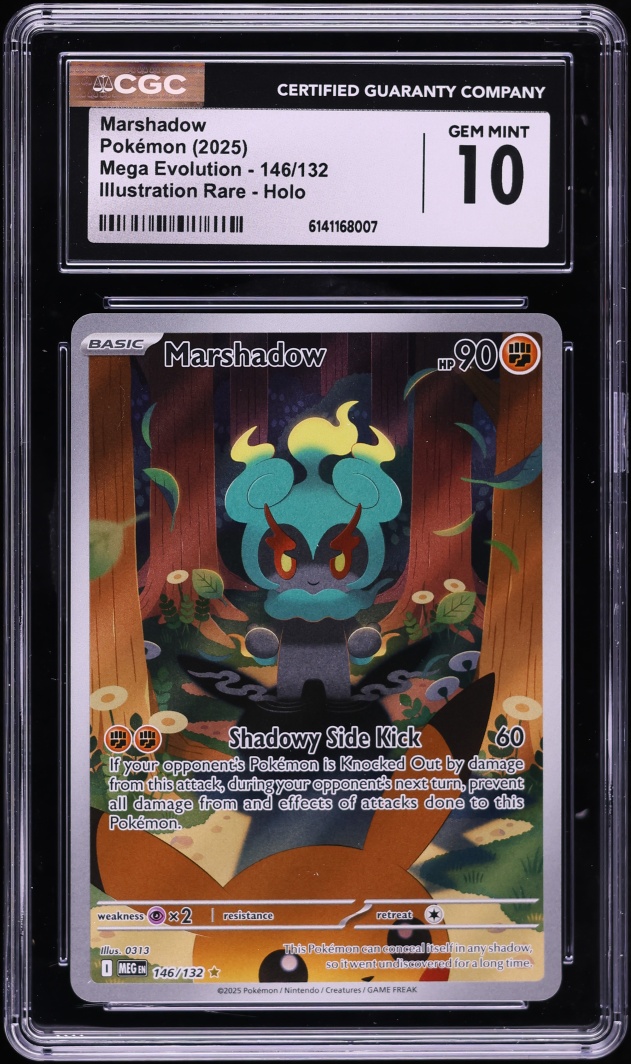 2025 Pokemon Mega Evolution IR Marshadow #146 CGC 10 GEM MINT