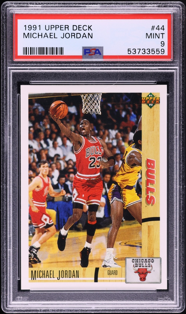 1991 Upper Deck Basketball Michael Jordan #44 PSA 9 MINT