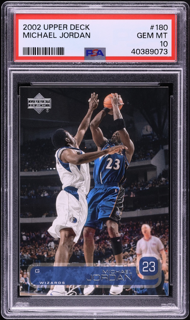 2002 Upper Deck Basketball Michael Jordan #180 PSA 10 GEM MINT