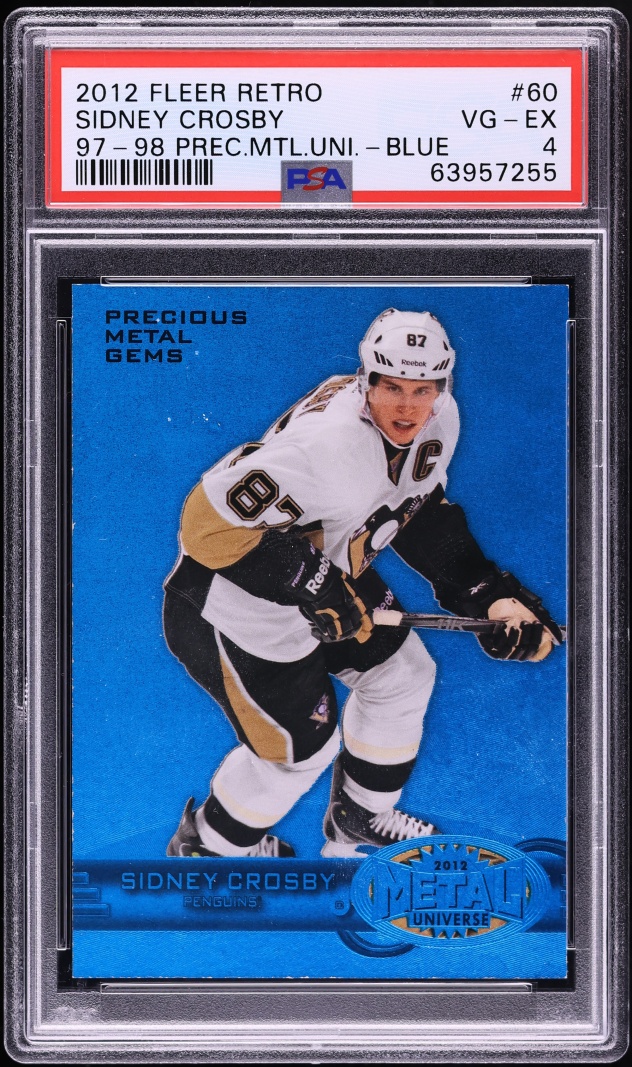 2012 Metal Universe '97 Precious Metal Gems PMG Blue Sidney Crosby /50 #60 PSA 4 VGEX
